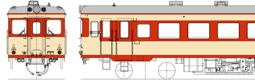 国鉄 キハ55系 準急型気動車（第1弾） | TECHNOLOGY | U-TRAINS 